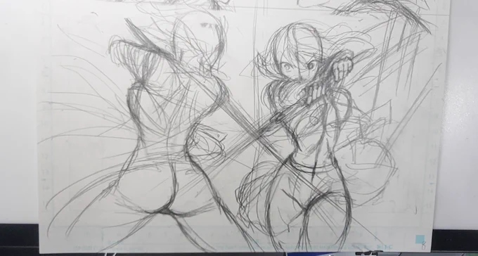 相変わらずぐちゃぐちゃな下描き。
#セメルパルス 