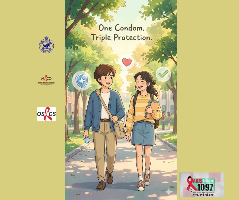 odishasacs's tweet photo. One condom. Three protections.
✔ Protects from HIV
✔ Protects from STIs
✔ Prevents unplanned pregnancy
Be smart. Be responsible. Stay protected.
#TripleProtection #UseCondom #SafeIsSmart #YouthForHealth #ProtectYourFuture #StayAware #HIVPrevention #PlaySafe https://t.co/CHsD5DE41w