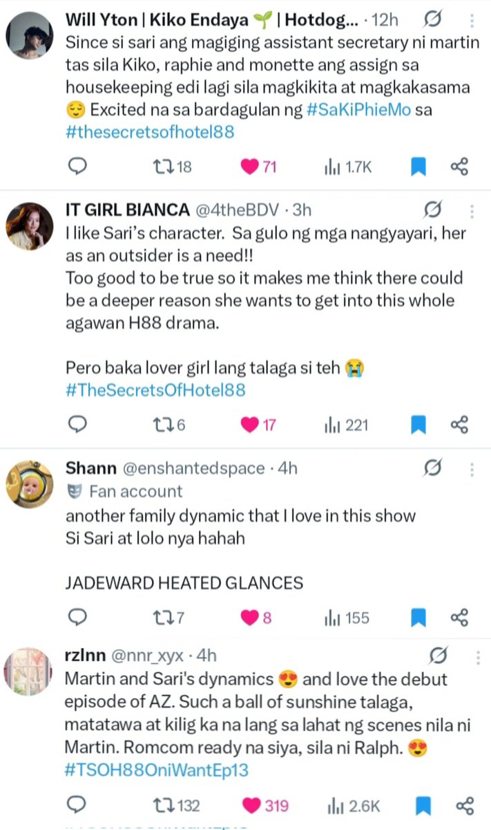yuri_drose's tweet photo. "ray of sunshine" / "breath of fresh air" daw sya (plus viewers looking forward to her dynamics with other characters): https://t.co/mGr6un2Qx7