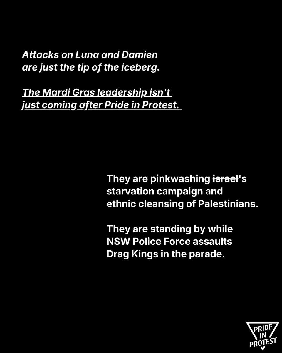 BREAKING: Mardi Gras right-wing leadership expels board directors for pro-trans, anti-genocide views.