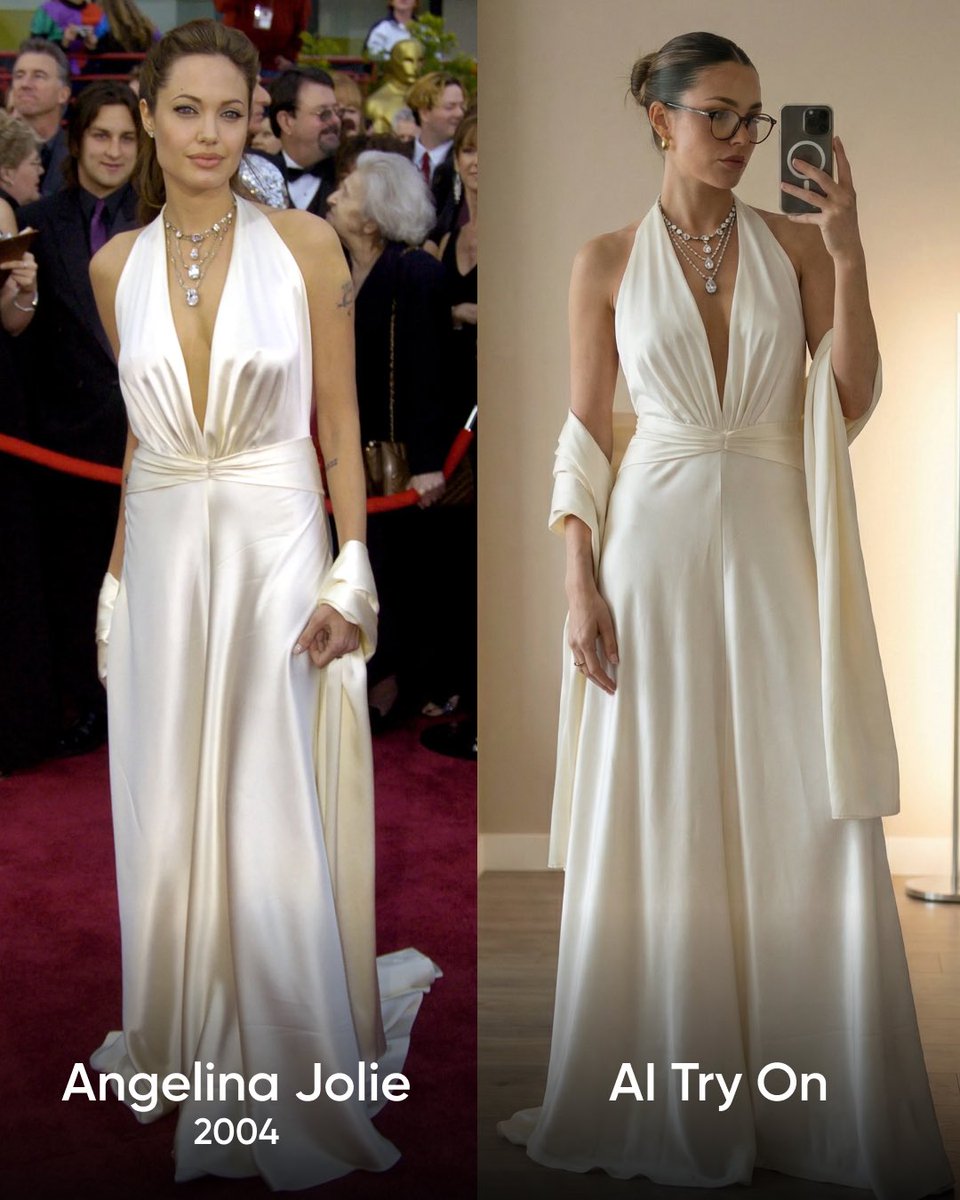 Picsart's tweet photo. In anticipation for this Sunday, we recreated some of the most iconic Oscars looks from years past 🤩💃🏽 which one is your winner? #oscars #picsartai https://t.co/6iJL3gnKpl