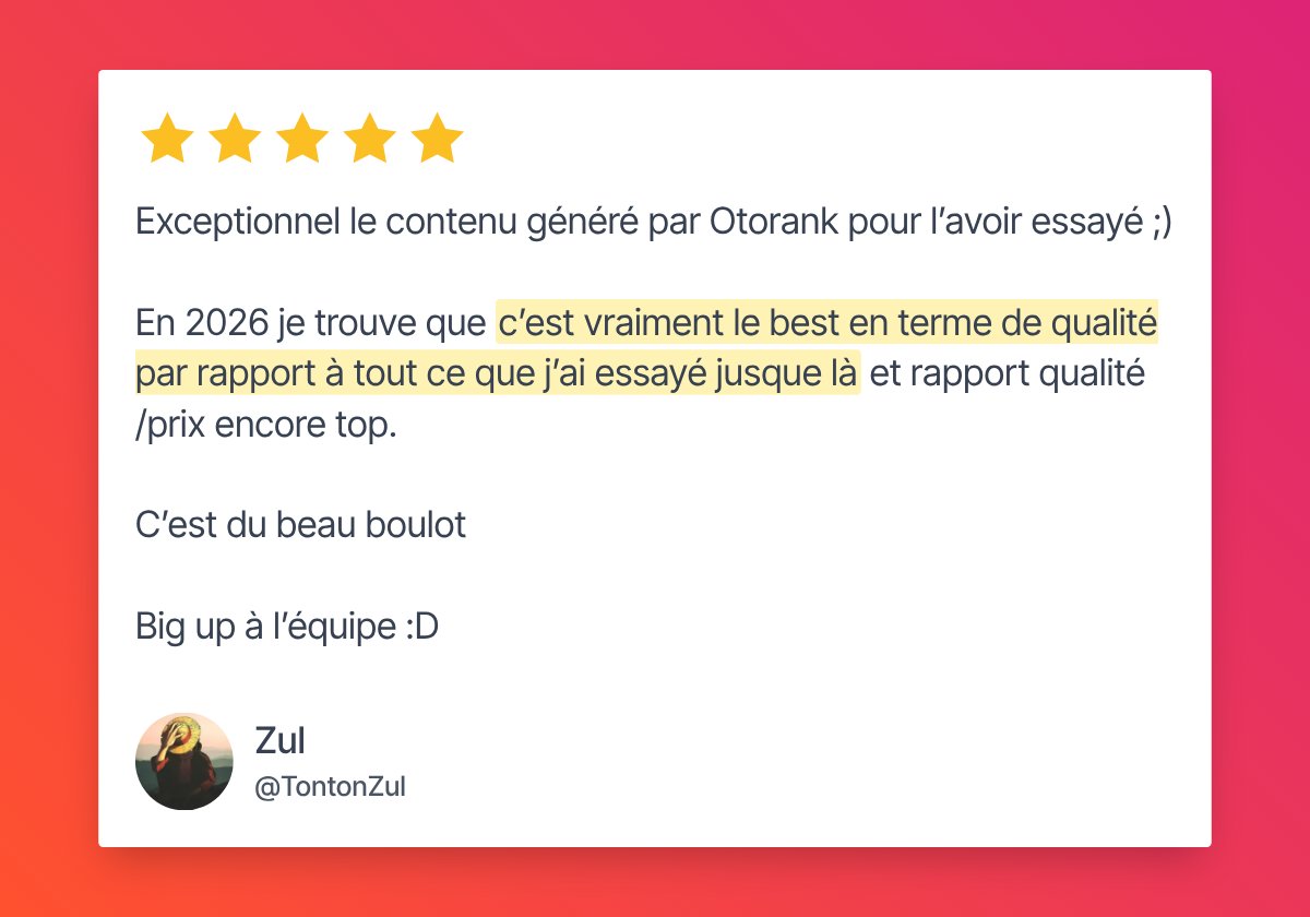 TontonJars's tweet photo. Si tu veux devenir #1 sur Google et sur ChatGPT sur tes mots clés business qui génèrent du cash $$$ cet agent IA est LA SOLUTION qu'il te faut 

Tu colles ton URL et...tu rankes ! C'est le Claude Code du SEO

Aujourd'hui tu peux l'avoir pour 1$
Va sur https://t.co/2JDnPioNQ8 et régale toi

L'agent IA d'@otorank
 étudie ton business,  
comprend ton audience et identifie l'intention de recherche de ton site 
trouve les mots clés qu'il te faut 
veille à la cannibalisation (utile pour le SEO) 
te propose un plan éditorial sur 30 jours 
identifie le meilleur moment de la journée pour ton audience pour publier sur ton site 

produis un contenu que tu aurais aimé rédiger toi-même et que recherche ton audience

sans jamais oser mettre un footprint IA comme ''Dans un monde en pleine mutation'' et avec suffisamment de data pour que ton contenu soit unique sur le web ! 

publie sur ton site  
Gère l'indexation

Tous les jours. 
Même quand tu dors