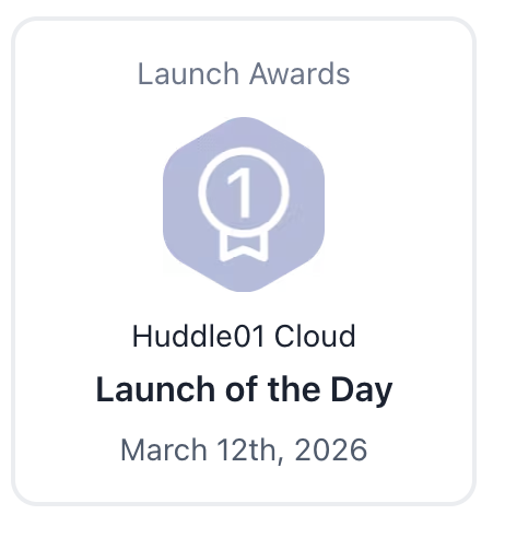 its_omg's tweet photo. @Huddle01Cloud Live on Product Hunt, and this happens, team spent good 2 weeks on getting PH right

"Launch of the Day" - Lesssgooooo

@ycombinator interview soon ??? https://t.co/3bJgLCy0e7