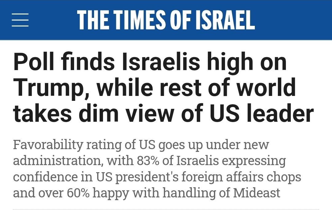 Donald Trump: The best President Israel ever had.