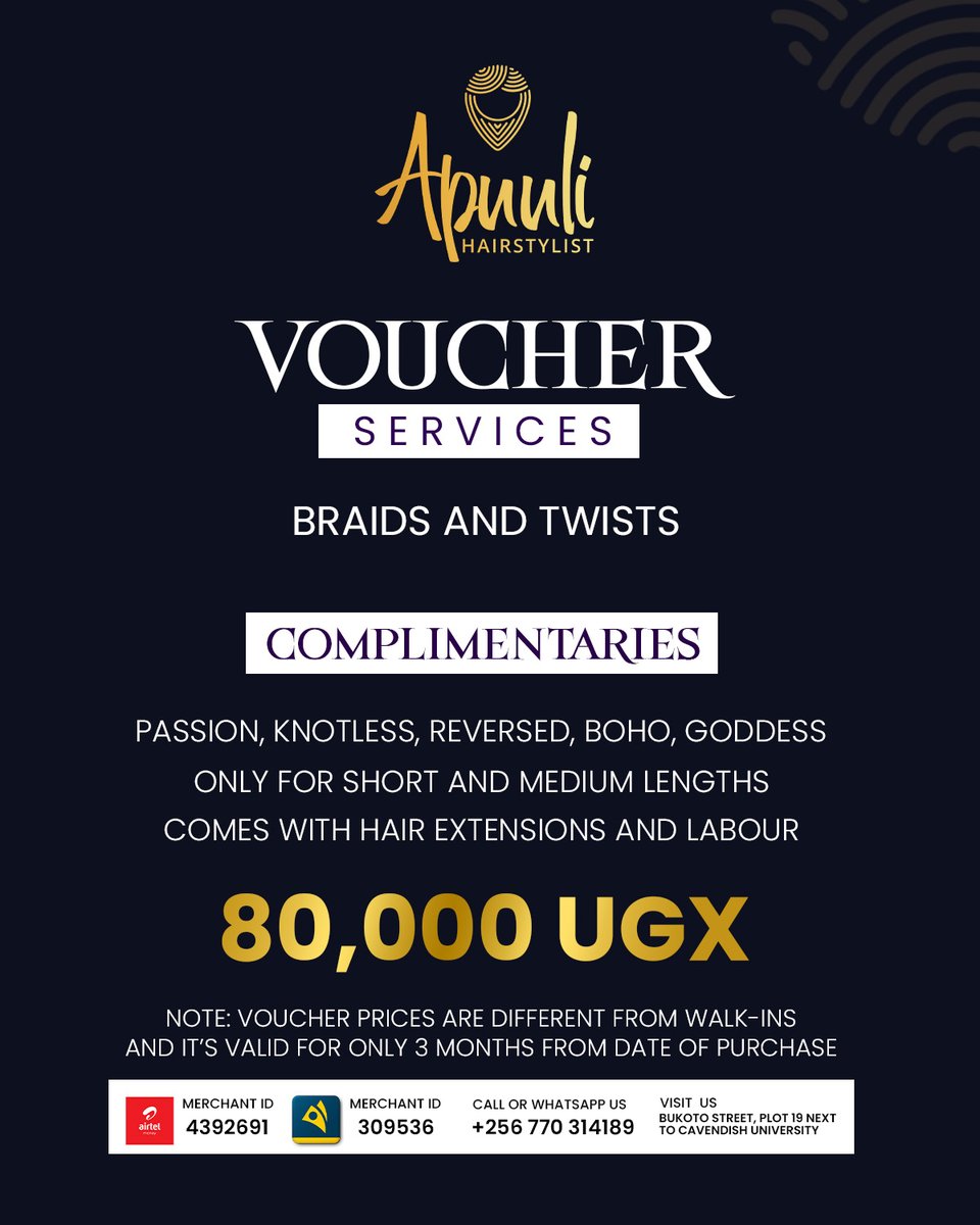 Apuuli stylist 256 🇺🇬 tweet media