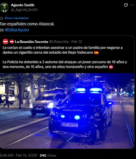 AndresRibera15's tweet photo. @Pandeapuya @Intercinestelar @patobonato 🤣Mandril es la ciudad más peligrosa de España, lo saben hasta en Japón. Pon algún ejemplo en Bcn de atracos a punta de pistola y tirosos callejeros o de marroquís disfrados de policía secuestrando muejeres como en Madrid... no los hay: https://t.co/0LUeHz7Lqi