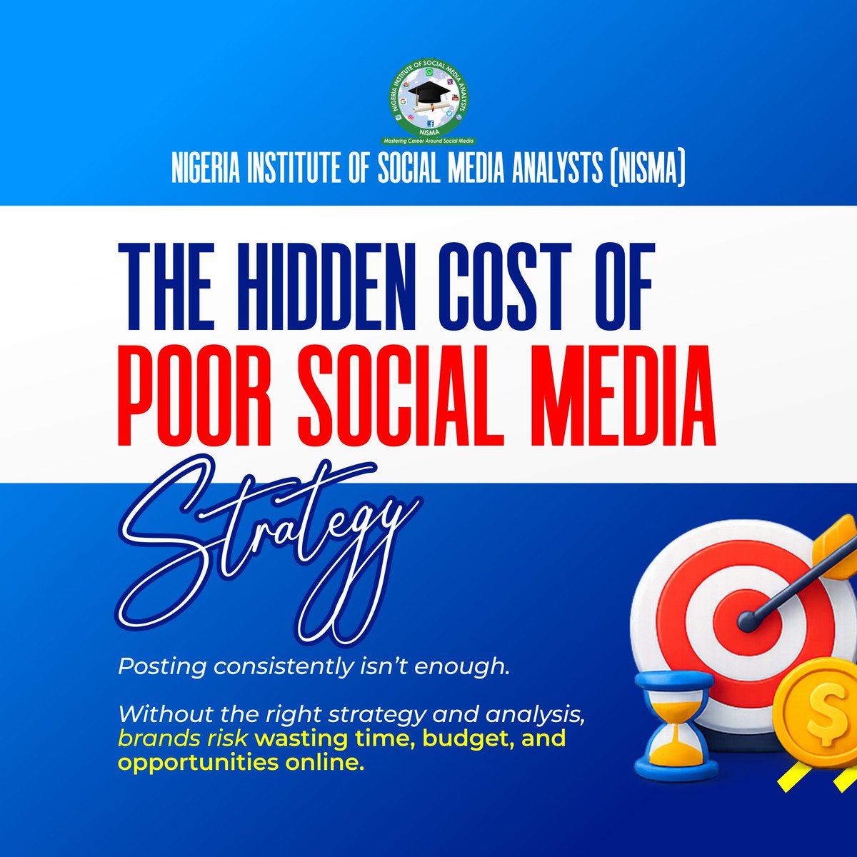 officialnisma's tweet photo. Many organizations are active on social media — but activity alone does not equal impact.

Register today and take a step toward becoming a certified social media analyst.

#NISMA #SocialMediaAnalytics #DigitalStrategy #SocialMediaProfessionals #DataDrivenMarketing #DigitalSkills https://t.co/JPoqwlRaLr