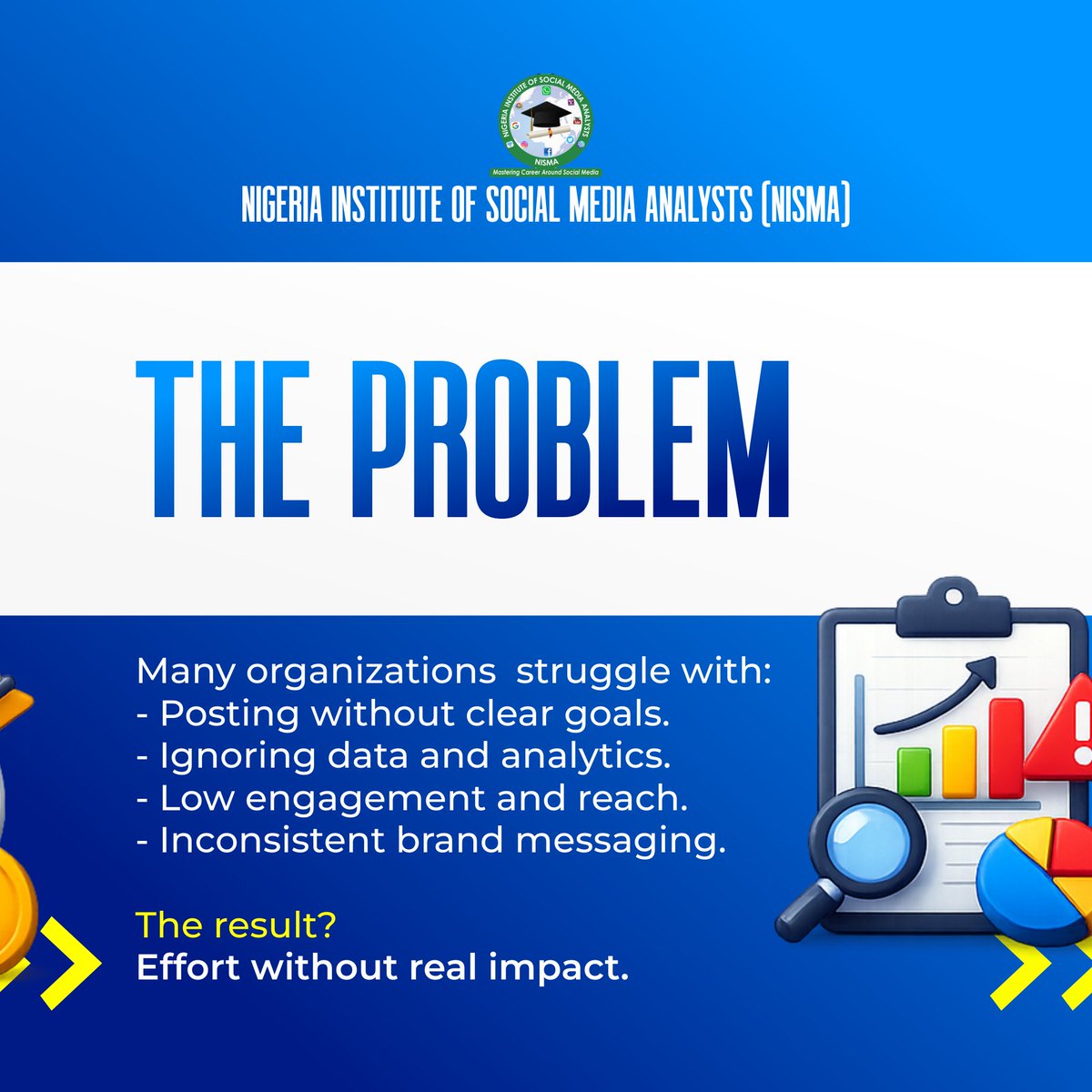 officialnisma's tweet photo. Many organizations are active on social media — but activity alone does not equal impact.

Register today and take a step toward becoming a certified social media analyst.

#NISMA #SocialMediaAnalytics #DigitalStrategy #SocialMediaProfessionals #DataDrivenMarketing #DigitalSkills https://t.co/JPoqwlRaLr