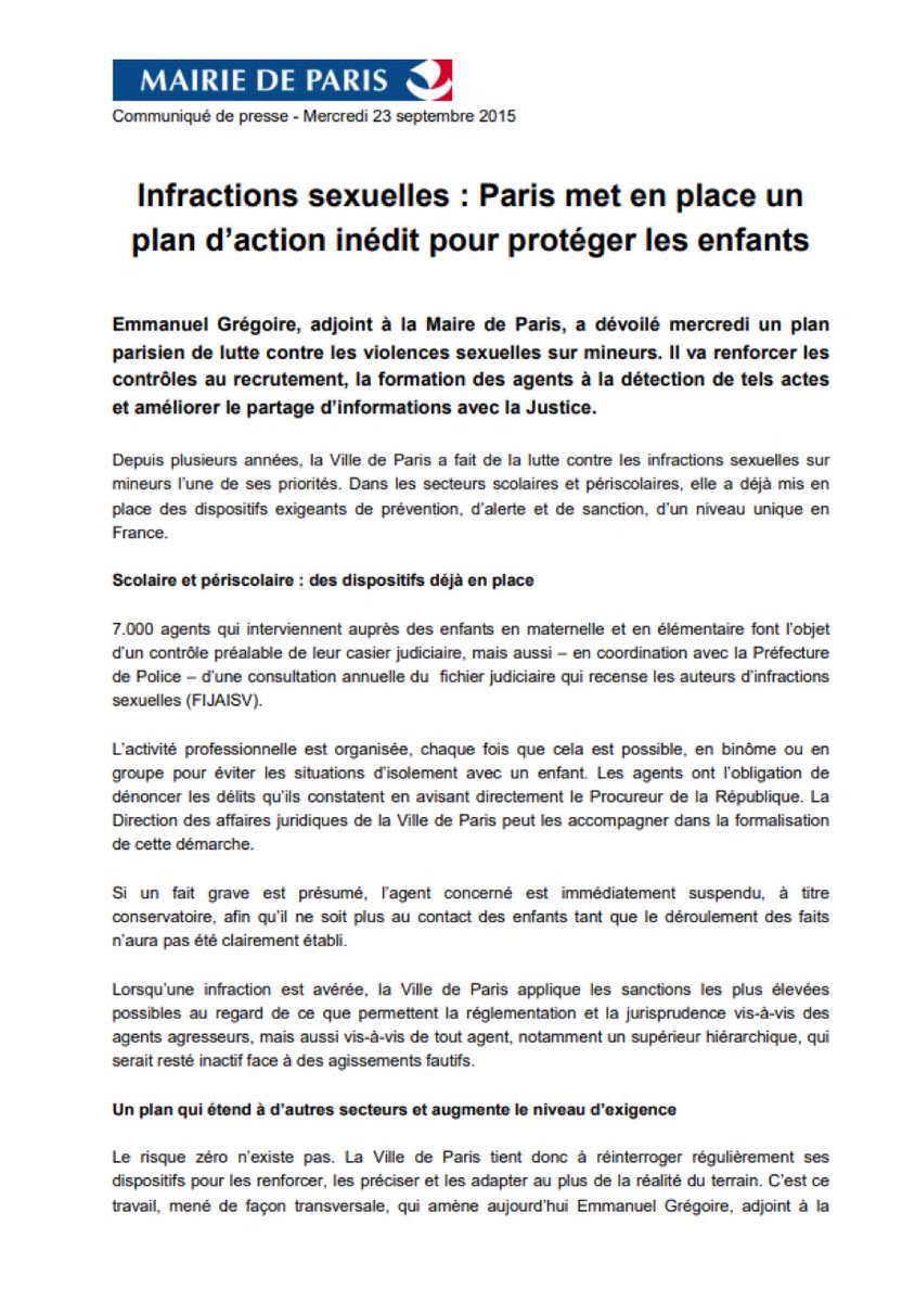 <a href="/BFMTV/">BFM</a> Le plan d’action de la Mairie de Paris contre les violences scolaires date de 2015, il y a 10 ans..