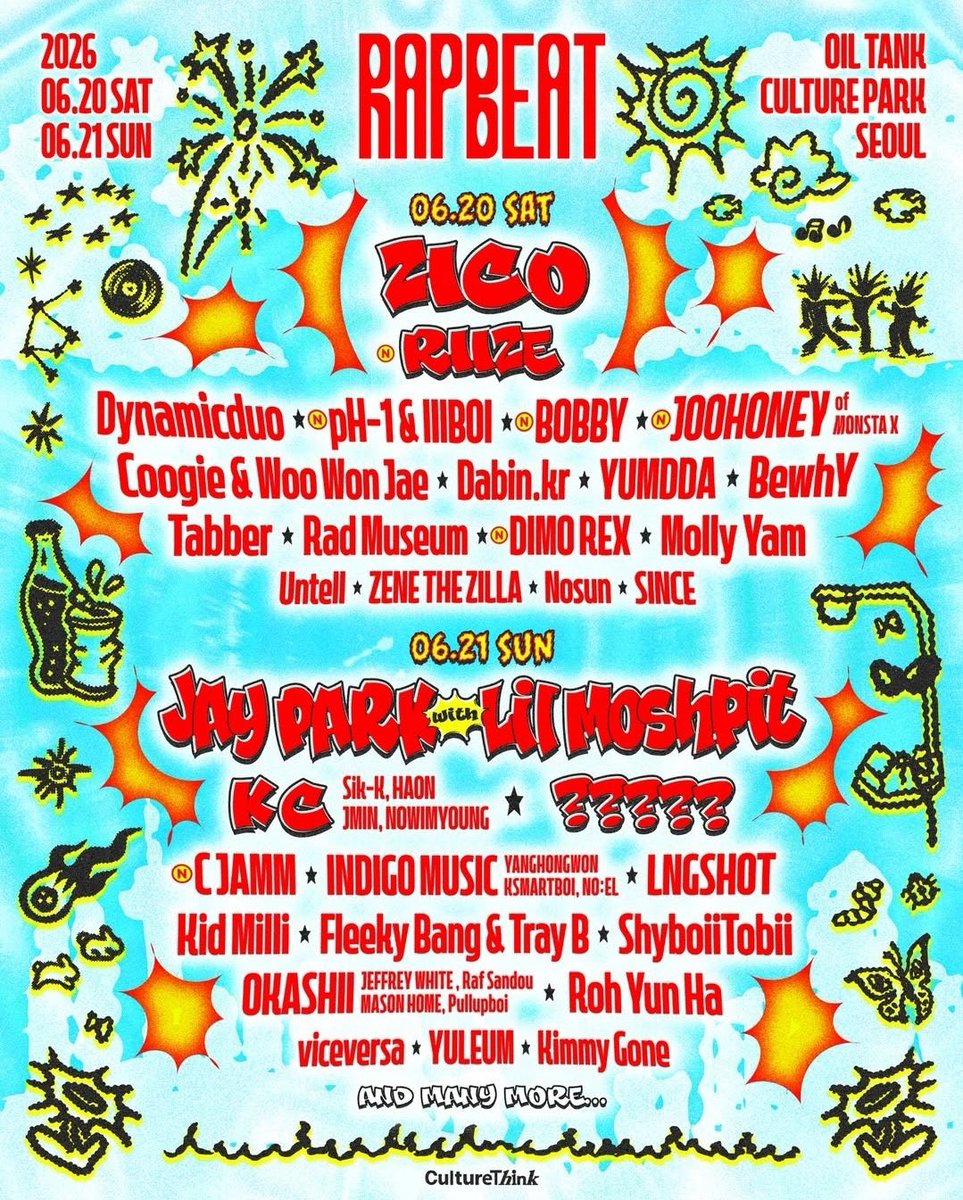 Jooheon is announced as a part of RAPBEAT 2026 lineup. He will perform on June 20th Saturday #주헌 #JOOHONEY