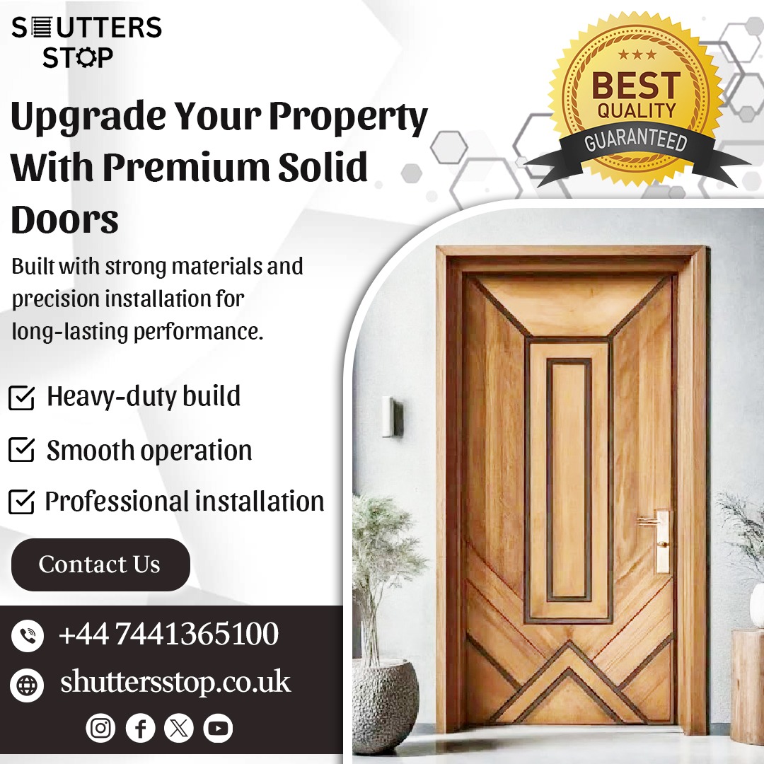 Shuttersstopuk's tweet image. Upgrade your property with premium #soliddoors built for strength, style, and long-lasting performance.

📞+44 7441 365100
🌐shutterstop.co.uk

#ShuttersStop #PremiumDoors #HomeUpgrade #derby #ModernDoors #HomeImprovement #InteriorDesign #ExteriorDoors #ShuttersStopderby
