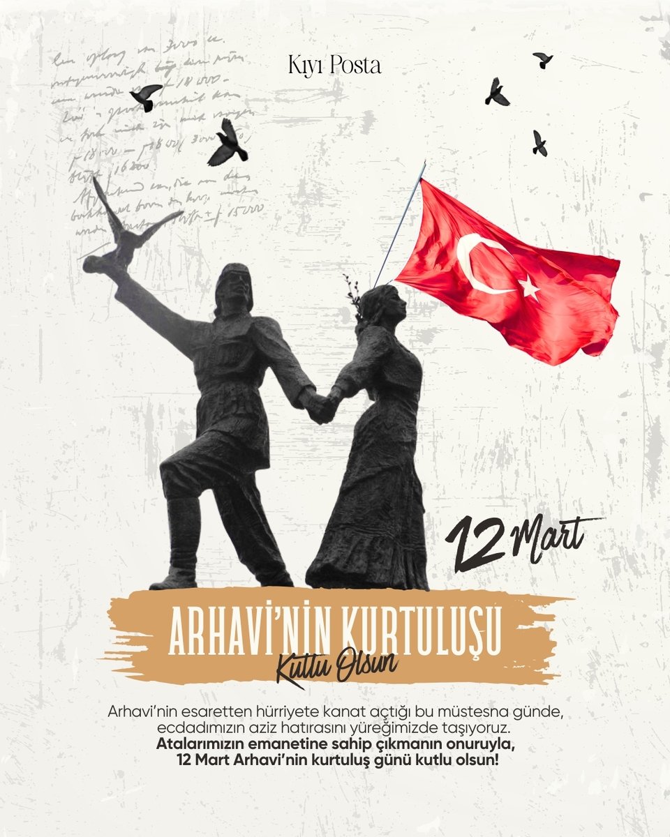 12 Mart Arhavi’nin Kurtuluşu Kutlu Olsun! 💛🖤