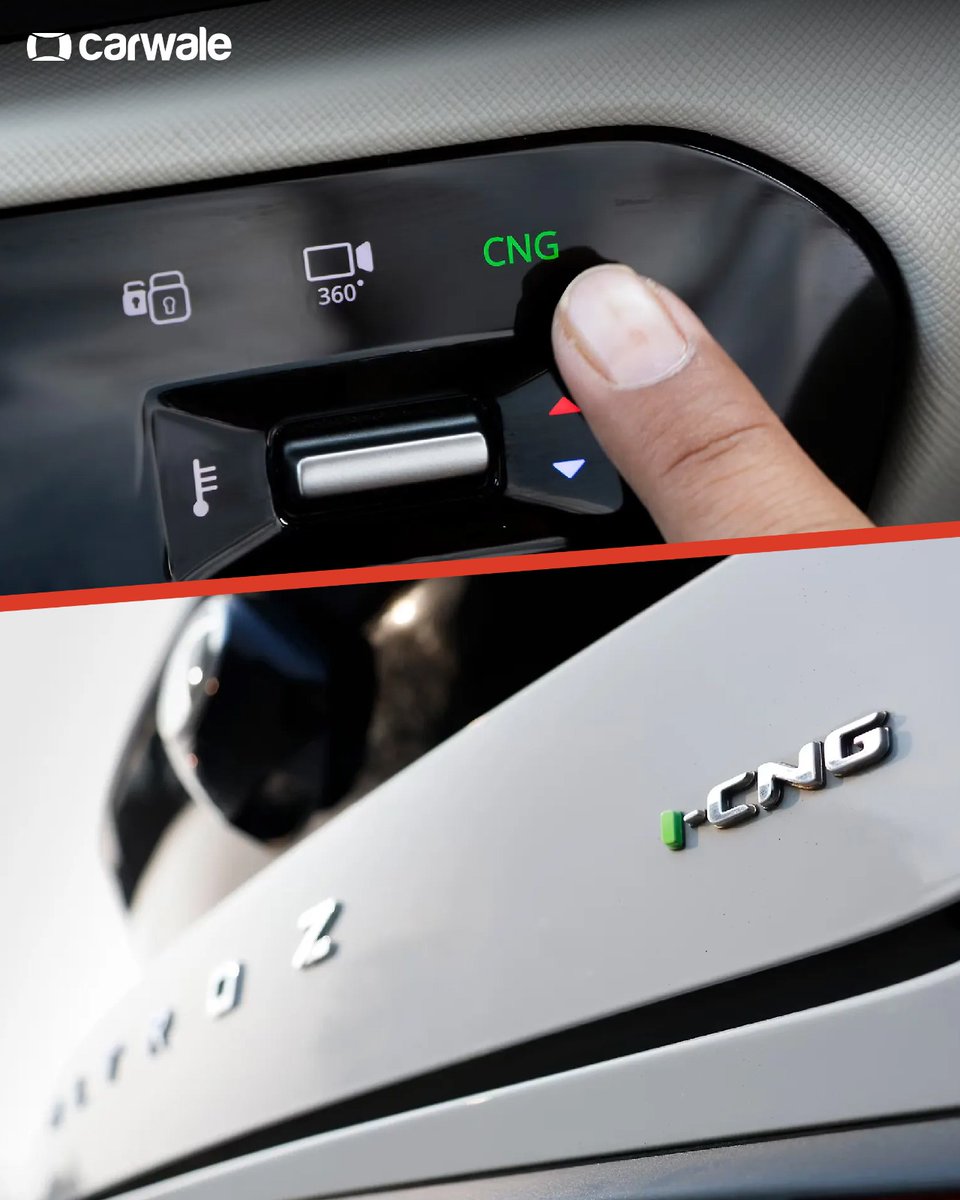 CarWale's tweet photo. The #Tata #AltrozCNG brings together premium hatchback comfort with lower running costs, making it an appealing choice for city users. 

Swipe through to take a closer look at the Tata Altroz CNG. What are your thoughts on CNG hatchbacks today? 👇

#altrozcng #photos #cwphotos https://t.co/AV8ZWVFHTx