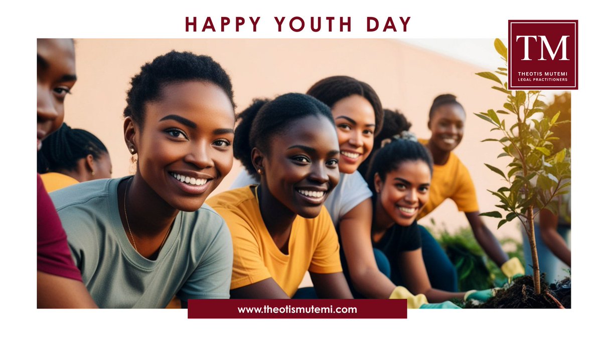 TheotisMutemi's tweet photo. Happy Youth Day. 

We honour the energy, innovation &amp; potential of young people in Zambia &amp; celebrate their vital role in shaping a more just and inclusive future for all.

#YouthDay #ZambiaYouth #FutureLeaders #YouthEmpowerment #AccessToJustice #TheotisMutemiLegalPractitioners https://t.co/uZee3maidT