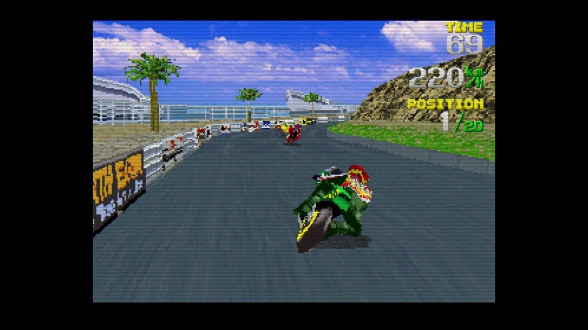 ArcadeRacing_0's tweet photo. Never got along with SEGA Saturn 'Hang-On GP' with a Saturn Pad or the 3D Controller. It was better with the Arcade Racer, but still cumbersome.
But with the #neGcon? Holy smokes. I think I'm in love ❤️ https://t.co/rBPEcFzu1S