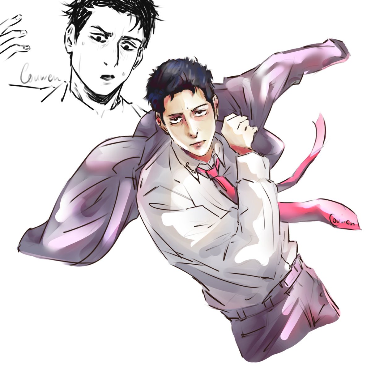 couwen0's tweet photo. Messing with colours #higuruma https://t.co/jMeBgziip3