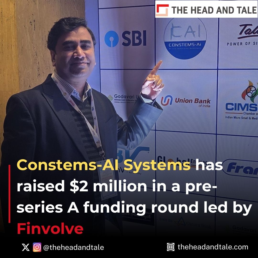 theheadandtale's tweet photo. Computer vision technology platform @ConstemsAI Systems has raised $2 million in a pre-series A funding round led by Finvolve, a joint venture between India Accelerator (IA) and Finolutions. 
@finvolve23451 

https://t.co/cz6lYCgGR3 https://t.co/sULvk9g9pW