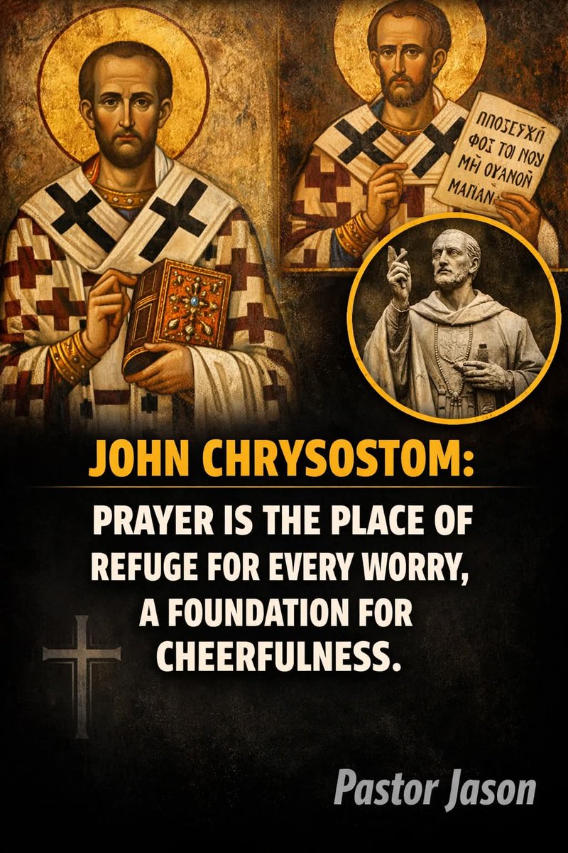 FIREDWIRED_BLOG's tweet photo. "Prayer is the place of refuge for every worry, a foundation for cheerfulness.” — John Chrysostom

When worry comes knocking, prayer invites God into the moment.
He isn’t distant—He listens and cares deeply. ✝️🙏" https://t.co/q4O9g8bFhX