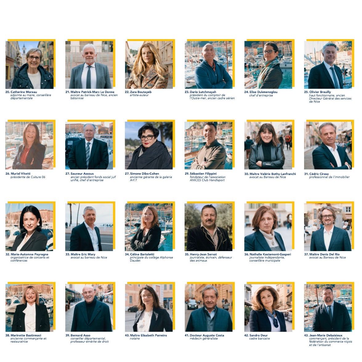 eciotti's tweet photo. 71 noms et 71 visages de Nice avec une seule ambition : servir les Niçoises et les Niçois !

Le meilleur est à venir ! https://t.co/Ty1VcjBdf4