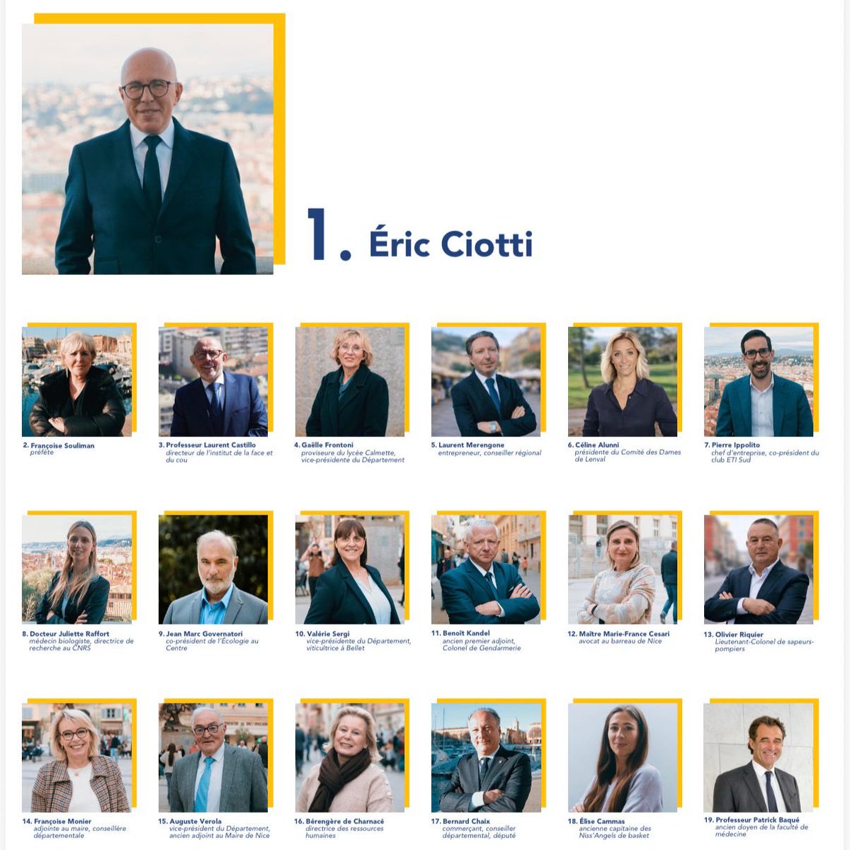 eciotti's tweet photo. 71 noms et 71 visages de Nice avec une seule ambition : servir les Niçoises et les Niçois !

Le meilleur est à venir ! https://t.co/Ty1VcjBdf4