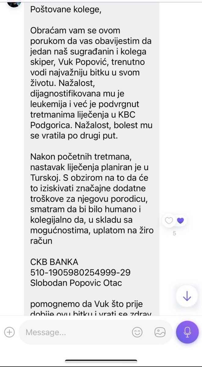 JelenaPlamenac1's tweet photo. Molim vas odvojite minut da pročitate.
Naš mladi sugrađanin Vuk Popović (2006. godište), vodi pretešku bitku-borbu protiv leukemije. Ko je u mogućnosti, neka pomogne, a ostali makar podijelite objavu da što više ljudi vidi. https://t.co/mLvlJrfNuw