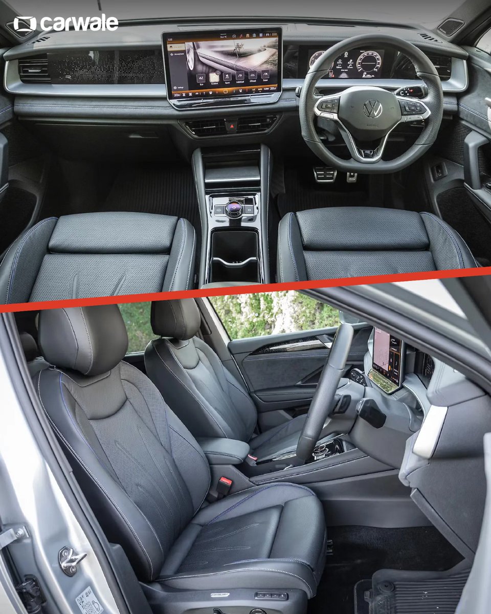 CarWale's tweet photo. The Volkswagen Tayron R-Line arrives with a powerful 2.0-litre TSI engine, AWD capability, and a sharp R-Line design that adds an extra dose of aggression. 
Swipe through to explore the Volkswagen Tayron R-Line from every angle.

#tayronrline #photos #cwphotos #cars #automobiles https://t.co/TZKr9CiP8a