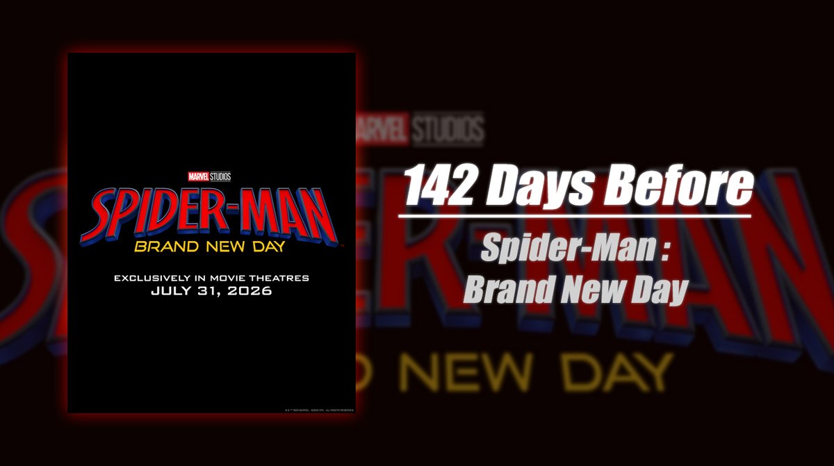 142 days before #SpiderManBrandNewDay
