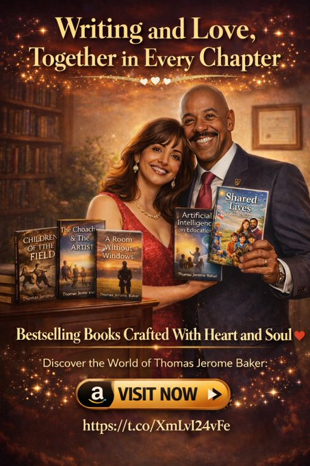 profesortbaker's tweet image. ⭐⭐⭐⭐⭐
Heart &amp;amp; Soul &amp;amp; Love in Every Chapter!
👉amazon.com/Thomas-Jerome-…
#Booklovers #YA #K12
#99cents #edchat #KU #STEM
Read FREE with KindleUnlimited!
#BooksWorthReading #Bookclub 
👉amazon.com/stores/Thomas-… 
#BookBoost #edu #IARTG
#Teacherchat #Education 
#Edcamp #TeachMeet