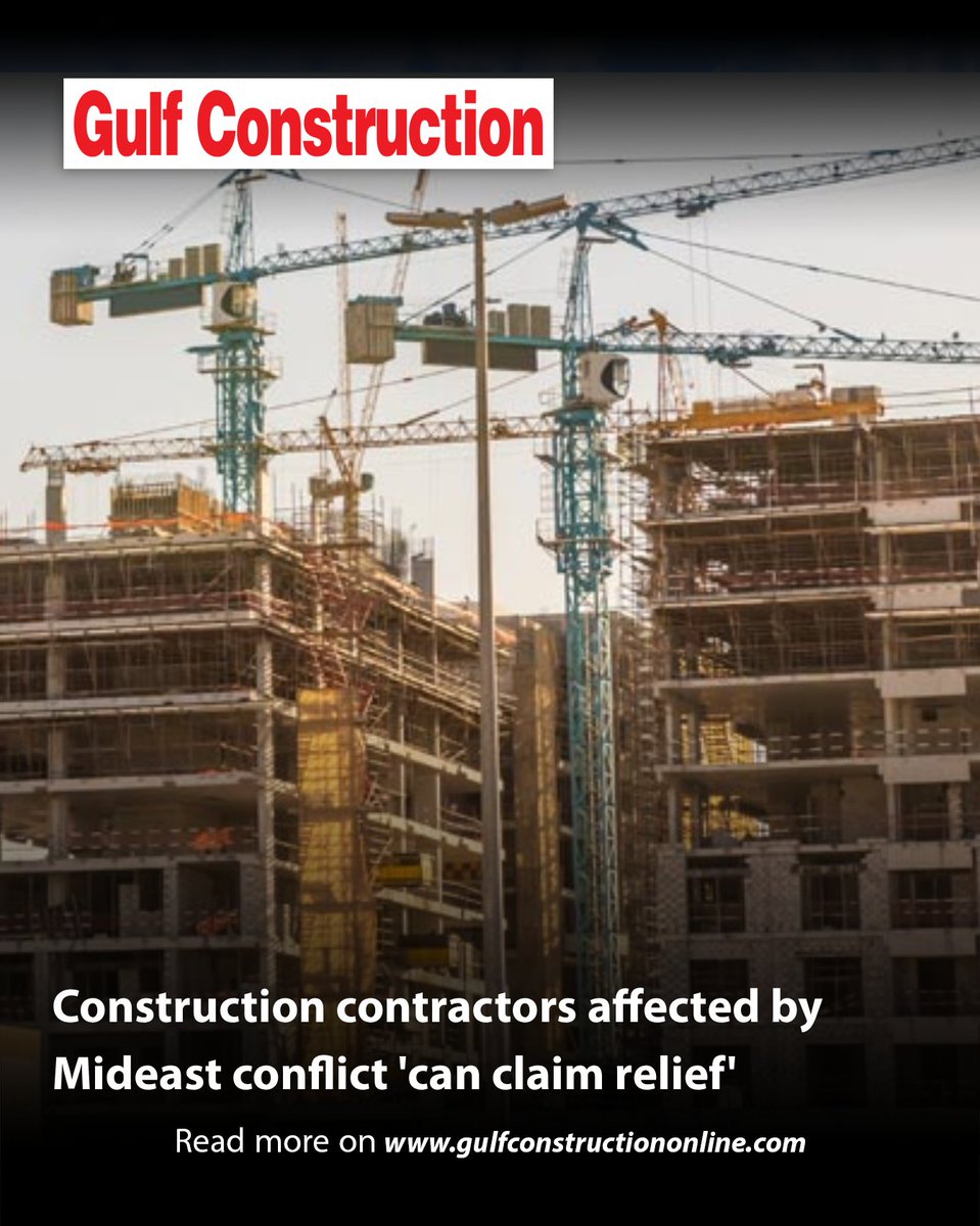 Gulf_const's tweet image. Events linked to the Middle East conflict could give construction contractors in the region rights to claim relief from obligations they owe under their contracts, an expert has said.

Read more on gulfconstructiononline.com/ArticleTA/3901…

#GCnews #contractors #construction #ME