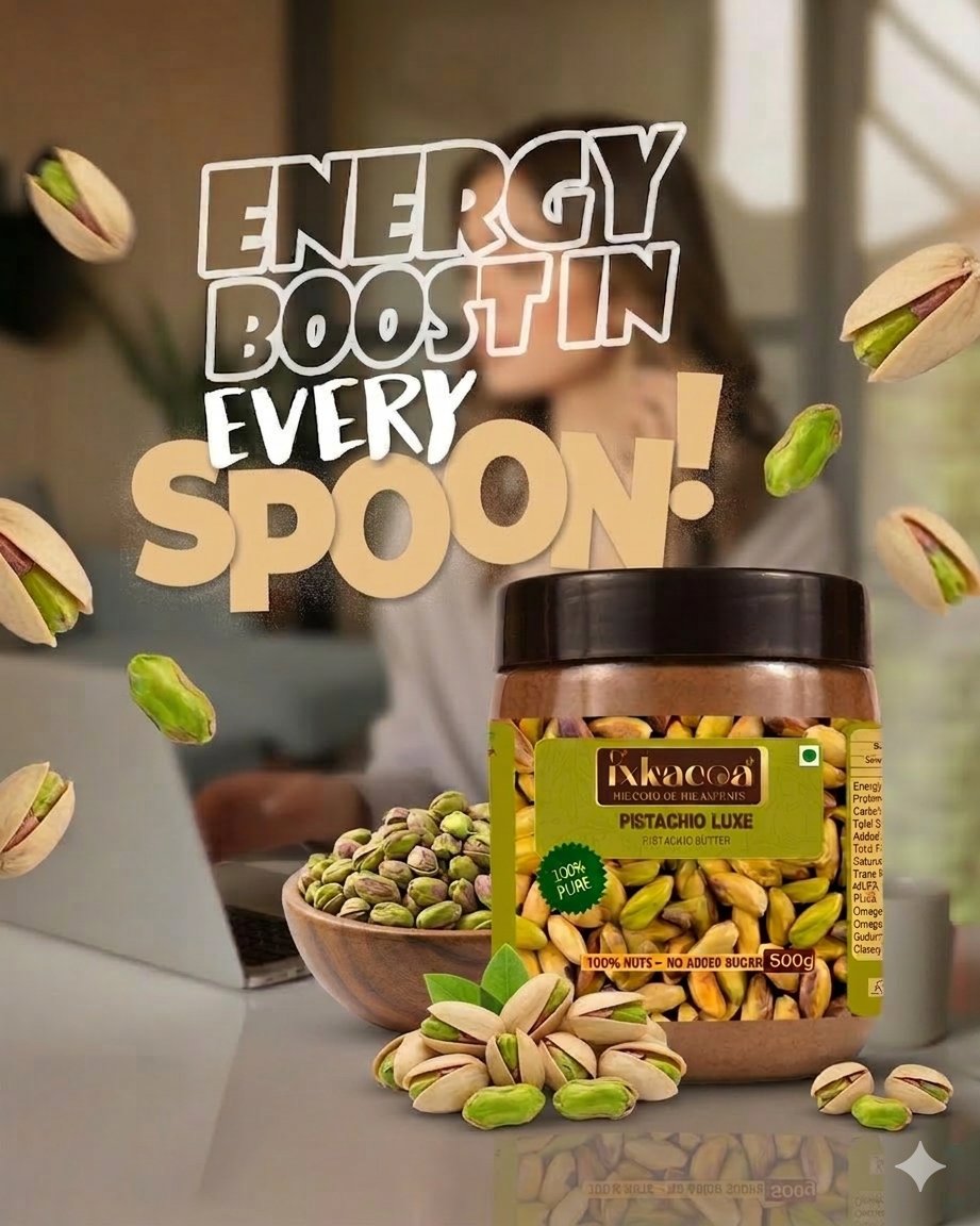 ixkacoa's tweet image. Peanut Butter Who? Pistachio Just Entered the Chat
Shop the collection: ixkacoa.com
Now available on Amazon Prime for fast, reliable delivery: tinyurl.com/5dzbrmxm
Questions? Reach out to us directly: +91 9059942299

#nutbutters #pistachiobutters #pistachios
