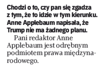 HubertSalik's tweet photo. To chyba trochę więcej niż rozdzielność majątkowa :)

Fragment wywiadu z @sikorskiradek w dzisiejszej @rzeczpospolita przeprowadzonego przez @JHaszczynski i @JBieleckiRz https://t.co/f7auoGMWmU