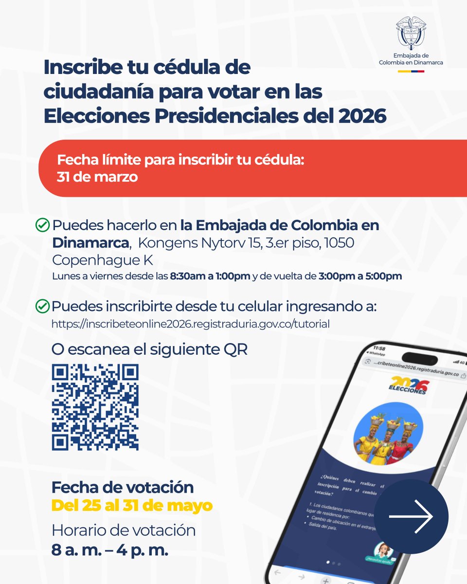 Embajada de Colombia en Dinamarca tweet media