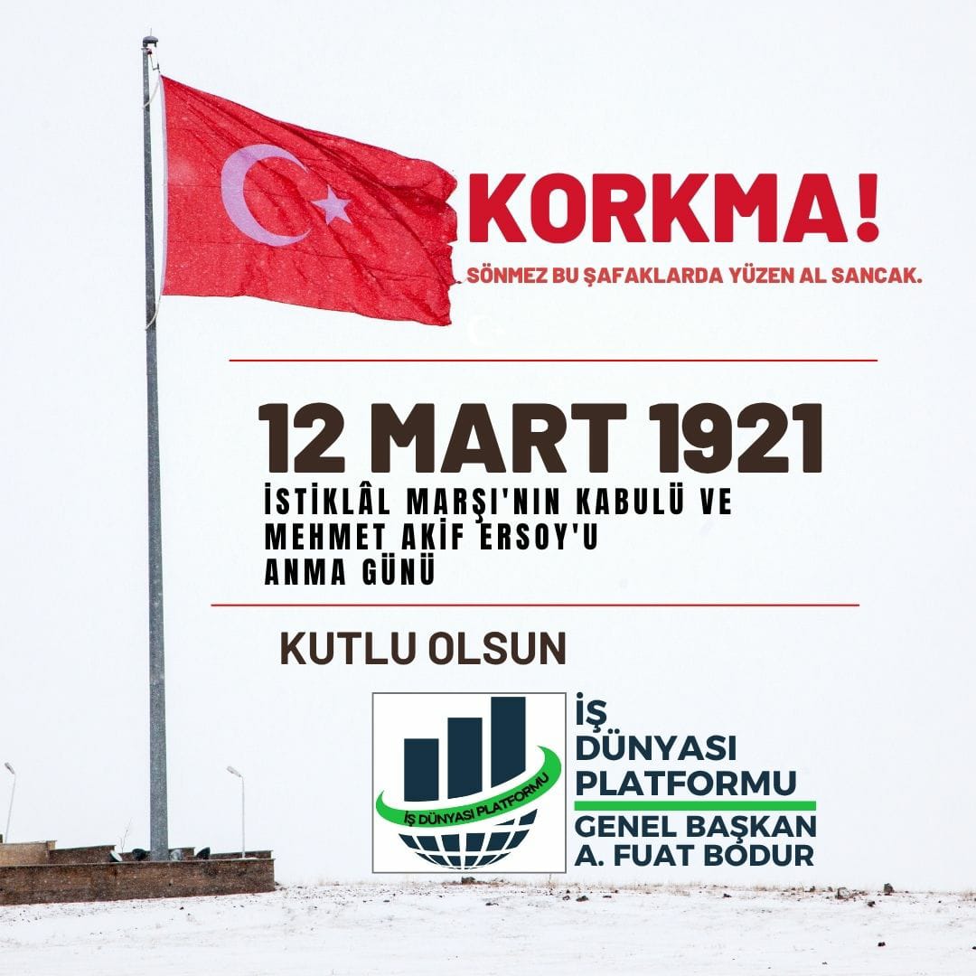 12 Mart 1921’de kabul edilen İstiklâl Marşı’mız; milletimizin bağımsızlık ruhunu, imanını ve vatan sevgisini yansıtan eşsiz bir eserdir. 🇹🇷
Başta Mehmet Akif Ersoy olmak üzere tüm kahramanlarımızı rahmet ve minnetle anıyoruz.
İstiklâl Marşı’mızın kabulü kutlu olsun. 🤲