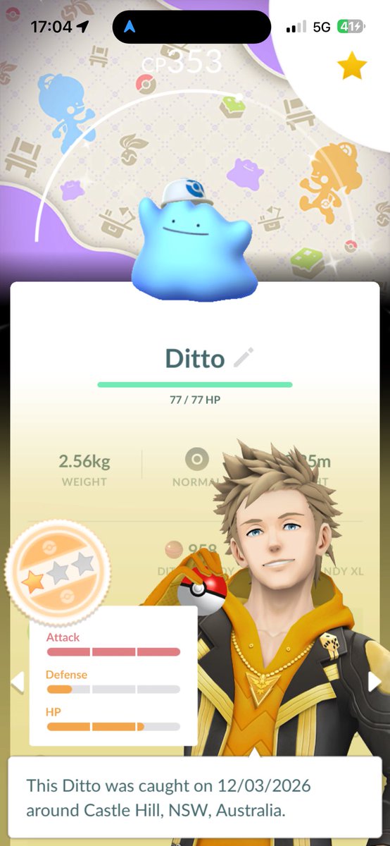 AceTrainerLuke's tweet photo. WINNER!!! Shiny with the background ✨

#PokemonGO #ShinyPokemon #ポケモンGO https://t.co/mStuymGz06