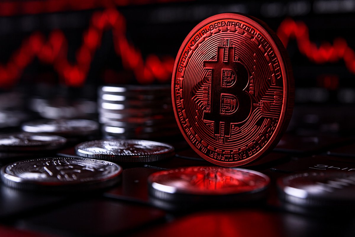 CoinMarketCap's tweet photo. LATEST: ⚡ Bloomberg's Mike McGlone is doubling-down on his call that Bitcoin could fall all the way to $10,000, saying a major correction in global risk assets could trigger a price collapse. https://t.co/eKymk2IuSu
