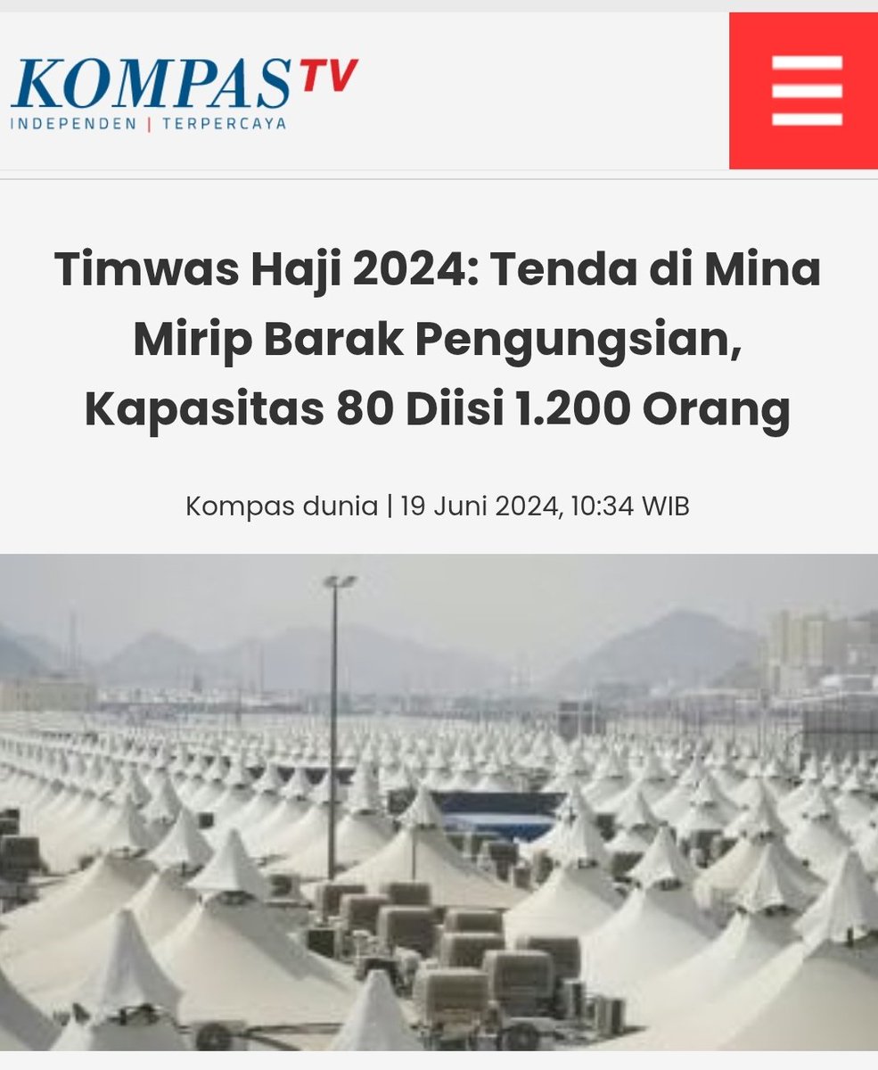 03__nakula's tweet photo. Pelaksanaan haji tahun 2024 kementerian agama juga membuat kebijakan dengan membagi kuota haji tambahan menjadi 50:50 demi keselamatan Jamaah haji.

Pembagian 50:50 ini dikarenakan kondisi mina zona 3 dan 4 sudah tidak memadai. Bahkan timwas haji sebut tenda² di Mina lebih mirip barak pengungsian.
Namun kebijakan yang diambil demi keselamatan Jamaah haji justru menjadikan Gus Yaqut sebagai tersangka.
Artinya @KPK_RI lebih mementingkan keuntungan negara dibanding keselamatan dan nyawa Jamaah haji.