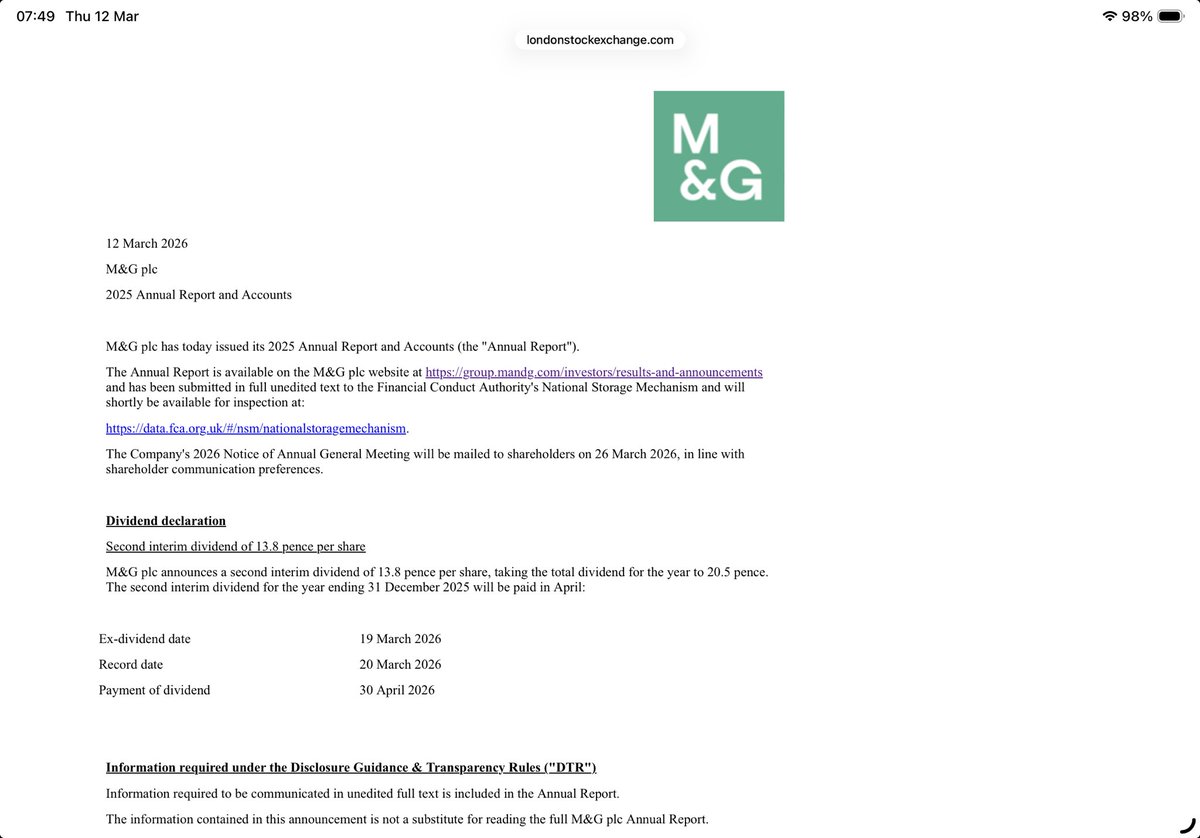 reb40's tweet image. #MNG M &amp;amp; G is on my watchlist so I’m interested to read todays FY results

Annoyingly it took THREE clicks through the below link &amp;amp; beyond to get to the actual numbers

How is this investor friendly? 🤷🏻‍♀️