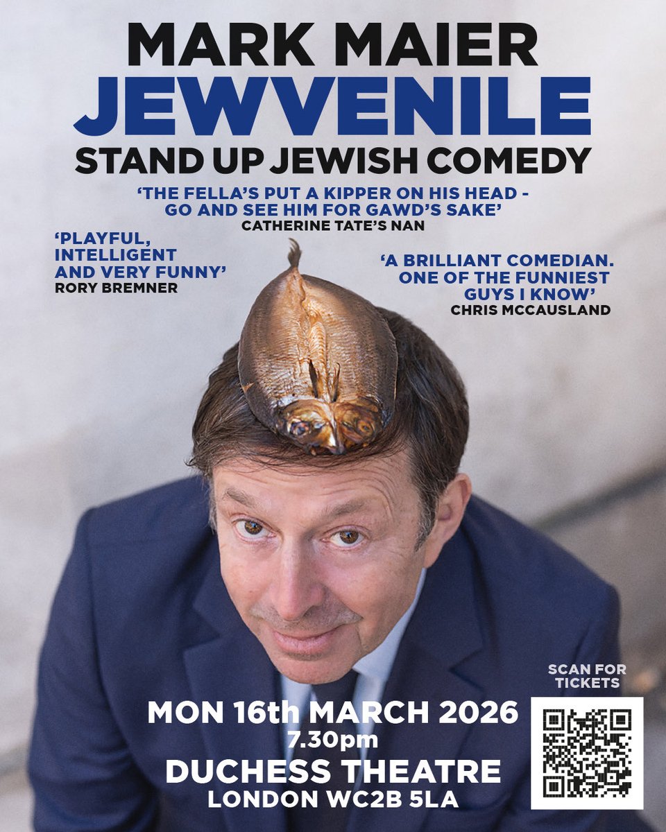 markgmaier's tweet photo. The laughter starts early and never lets up” 
Jewish News
“One of the UK’s top Jewish stand up comedians” Jewish Chronicle

https://t.co/sXFEmBufRv https://t.co/GqfiKnMQUf