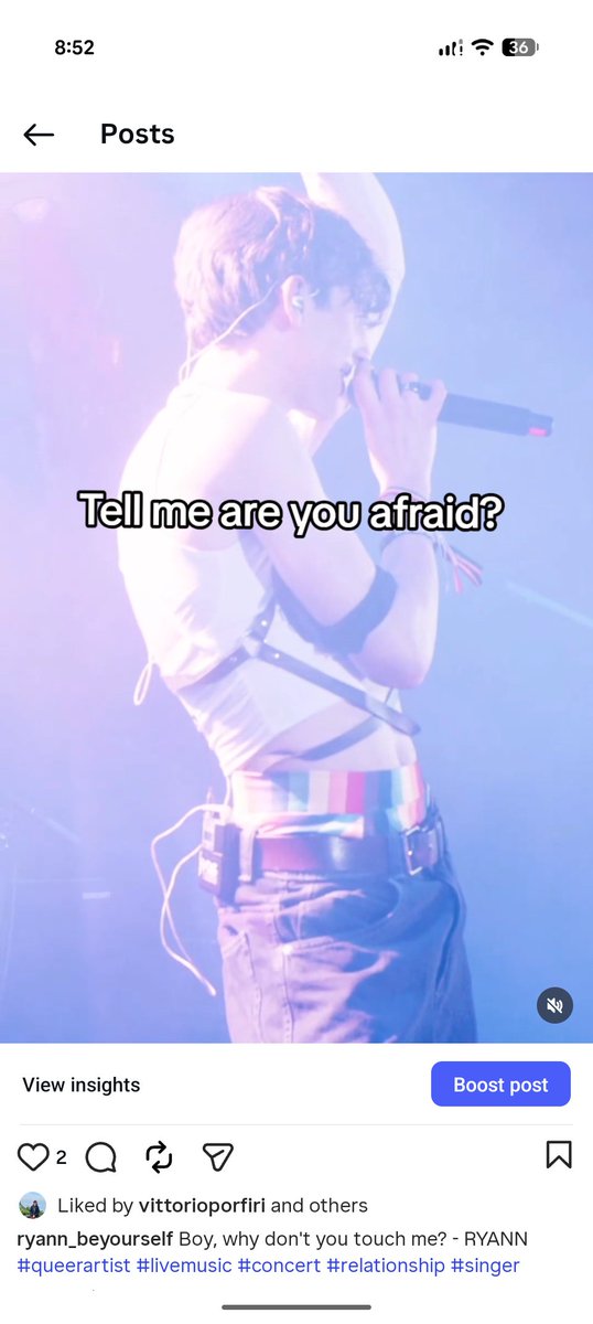RYANNsounds's tweet photo. Boy, why don't you touch me? - RYANN #queer #live #singer #concert https://t.co/fytxA4CGoQ