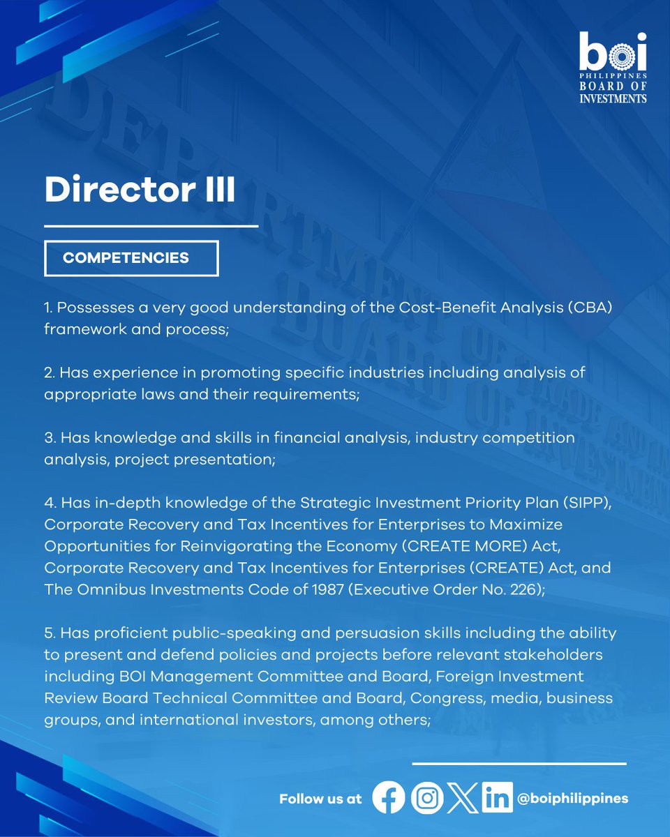 Board of Investments tweet media