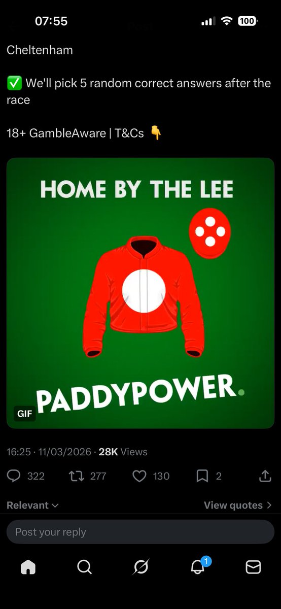 Lewflint94's tweet photo. @paddypower https://t.co/F7YooXXF4h