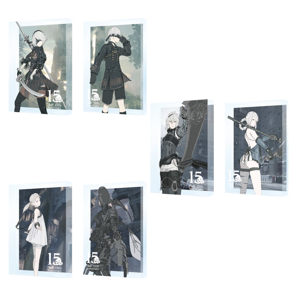 ニーアオートマタ 15周年 消セナイ記録 展覧会 アクリルスタンド ニーアオートマタ 15周年 消セナイ記録 展覧会 2B 9S アクリルスタンド