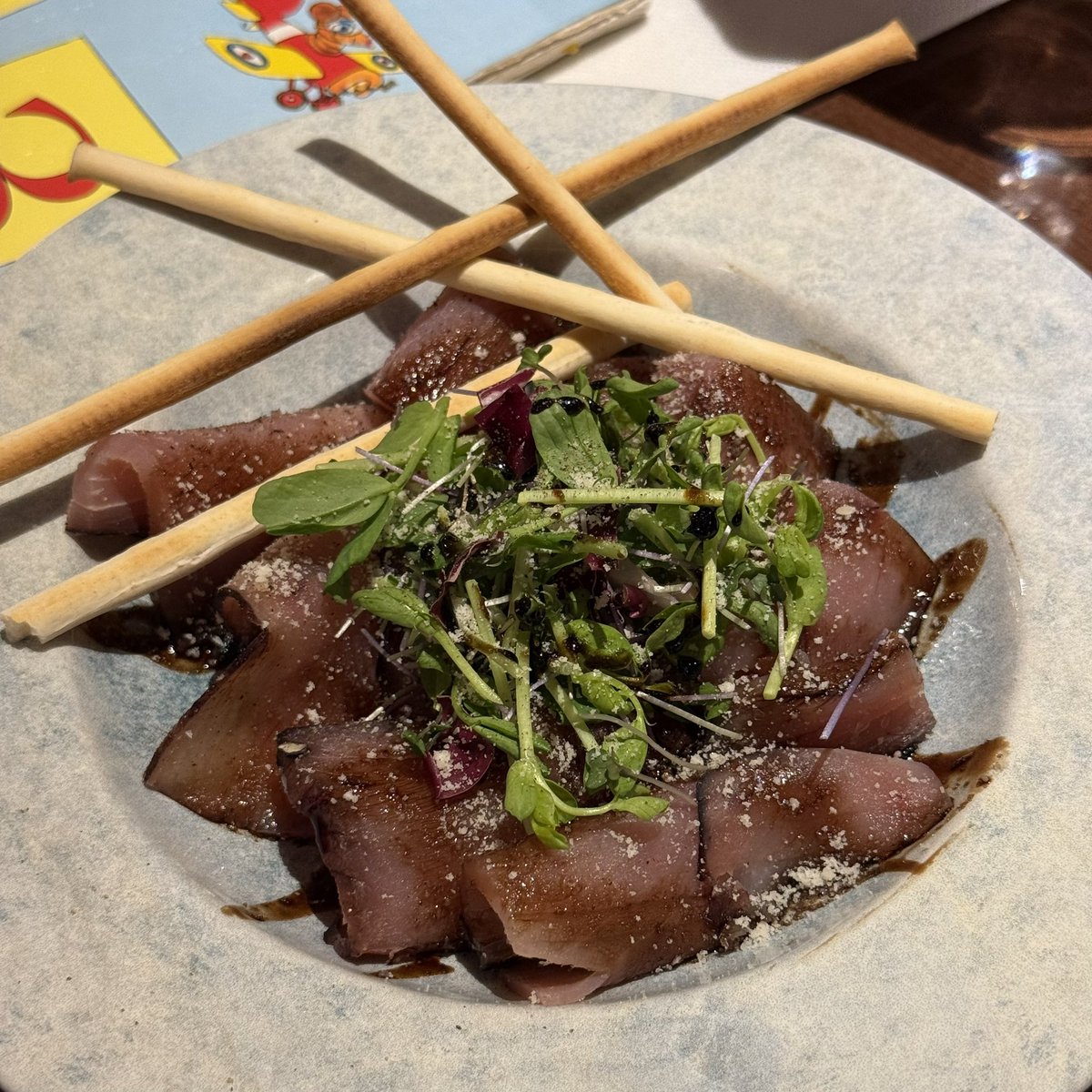 akidamore's tweet image. 3/2はバッボとNAVEさんへ…🍽このところ毎回コースだったけど久々にアラカルトでお願いしようかな♪と😋前菜&amp;amp;カルパッチョ盛り合わせで既にテンションマックス、マグロの生ハムで昇天🌟魚介のプッタネスカ風も美味でございました🥰 #イタリアン #和歌山イタリアン #nave #関西グルメ #魚介