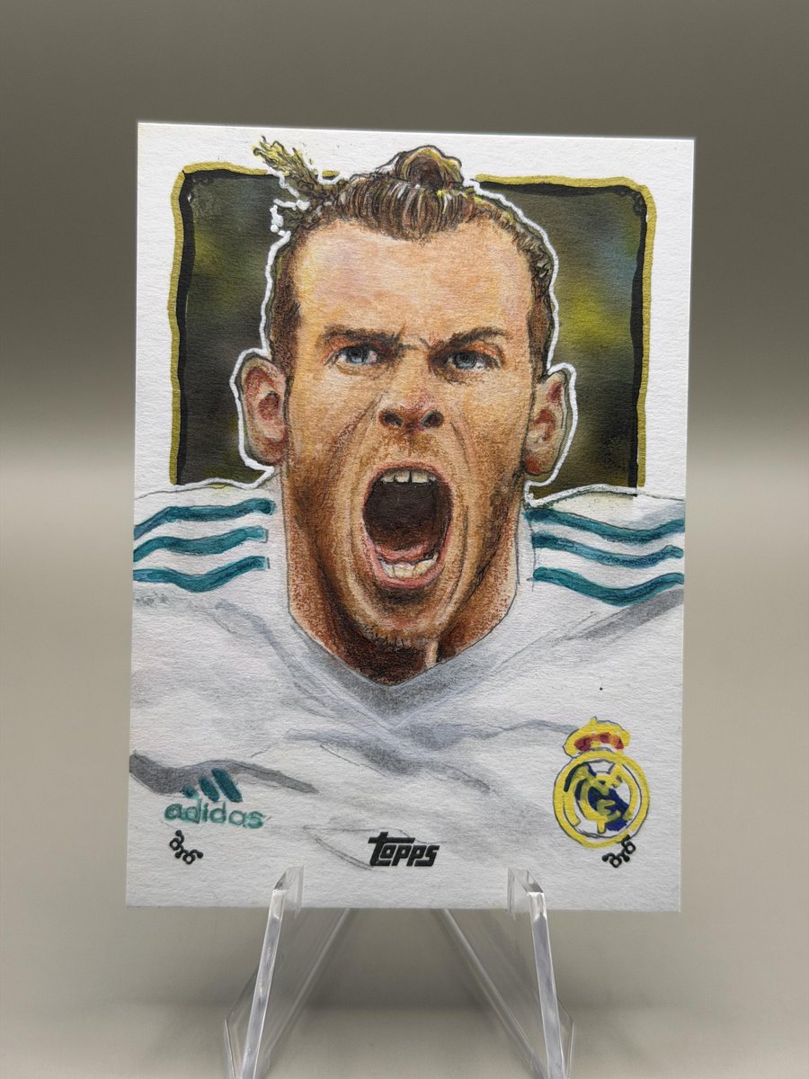 SickPullsHQ's tweet image. Gareth Bale 1/1 sketch card from Topps Los Blancos. Hand drawn, one of a kind.

u/thoomindude on Reddit

#SoccerCards #OneOfOne