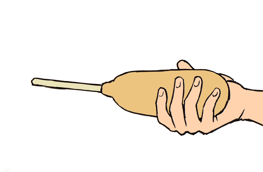 アメリカンドッグを人に渡す時のマナー 