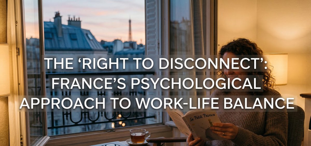 FormalPsy's tweet image. The conversation sparked globally underscores a vital shift for the field of psychology: recognizing that mental health in the workplace cannot be solved through individual resilience training alone.
Read full article:-
formalpsychology.com/right-to-disco…
#RightToDisconnect #WorkLifeBalance