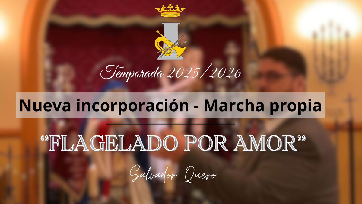 amflagelacion's tweet photo. 'Flagelado por amor' marcha propia compuesta por nuestro compositor y amigo Salvador Quero a quien tanto apreciamos y tanto agradecemos por ser una parte importante de nuestra agrupación. https://t.co/KoT26fUuVW