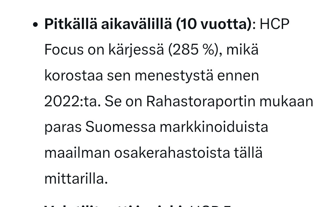 JarmoFriman's tweet image. Megatrendit vaikuttavat meihin kaikkiin. Ne pitää tunnistaa ajoissa ja rahastoon pitää valita oikeat hevoset.🏇

#HCP Focus tykittää.💥

Kaupallinen yhteistyö/HCP

Ote Grokin rahastovertailusta/tuotto 10 vuotta: