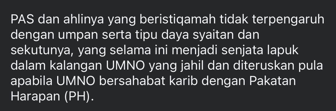Melayu tak payah sibuk komen knp Arab xboleh bersatu walau satu agama.

Tngok ni Respon Hj Hadi bila UMNO ajak bersatu :

- UMNO seperti Bani Israel yang dilaknat oleh Allah
- Rumah Bangsa adalah  umpan serta tipu daya syaitan
- Lebai2 UMNO sembelih daging yg haram dimakan
