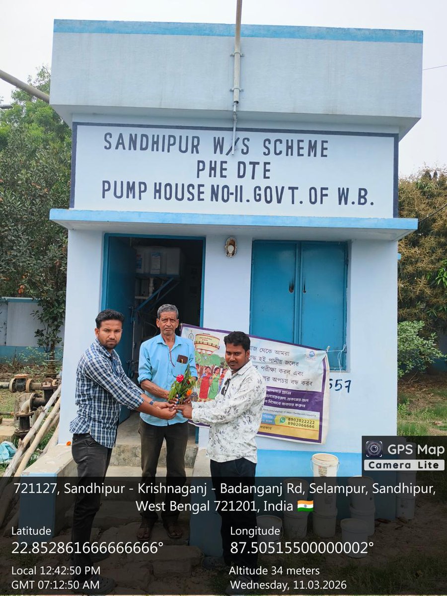 GowbPhe's tweet photo. #WorldPlumbingDay Salute rural water heroes - Local Plumbers, Pump &amp; Valve Operators for their invaluable service in delivering safe drinking water to rural households, powering @egiye_bangla #HarGharJal @MoJSDDWS #JalJeevanMission @UNICEFIndia #HarGharJal #WestBengal https://t.co/xQIXtuHvM6